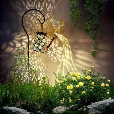 Produktbild von Solar-Gartenleuchten mit Lichterkette, wasserdicht, Balkon, Vintage