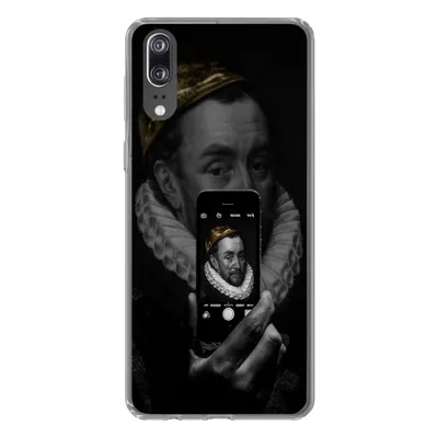 Produktbild von MuchoWow® Handyhülle Schutzhülle Hülle für Huawei P20 Wilhelm von Oranien - Gemälde - Selfie Silikon Softcase Handy Hülle - Hardcover