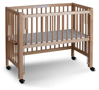 Produktbild von Tissi Anstellbett / Beistellbett Sophie inkl. Matratze, Farbe:Buche Natur