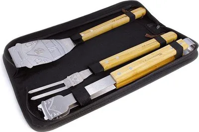 Produktbild von Famanu BBQ-Gere-toolsset Edelstahl - mit tragbarer Aufbewahrungstasche