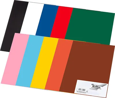 Produktbild von folia Tonpapier 130g/qm DIN A3, 50er Pack