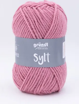 Produktbild von Gründl Garn hellrosa, 100g, 130m Lauflänge, 80% Polyacryl 20% Wolle, Nadelstärke 7-8