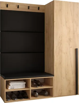 Produktbild von Garderobe MIRO Set 6 mit gepolsterten Paneelen Industrial Design