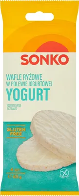 Obrázok produktu pre Sonko Ryžové vafle v jogurtovej polevy 65 g (4 ks)