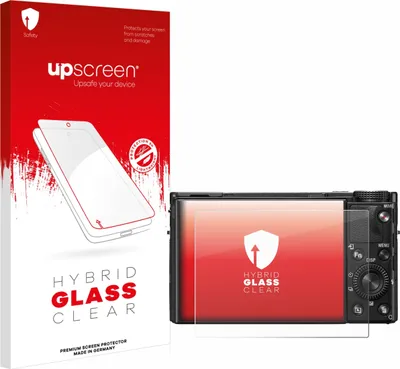 Produktbild von upscreen Schutzglas für Sony Cyber-Shot DSC-RX100 VIIA Schutzfolie Panzer Folie Glas Display Schutz klar