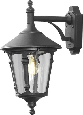 Produktbild von Konstsmide Virgo Down schwarz lackiertes Aluminium, rauchfarbenes Acrylglas, Hand EU 568-750