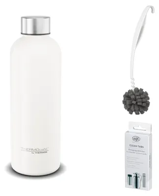 Obrázek produktu pro THERMOS TC DAILY BOTTLE 0,50 l, láhev na pití, bílá, matná – výhodná sada s čisticím kartáčem CLEAN FIX 30 cm | HAN 4200211050 | EAN 5010576966063