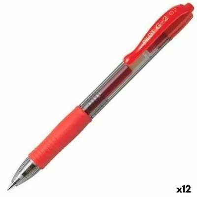 Image de Pilot G-2 Gel Stylo à bille à encre rétractable Boîte/ 12 pcs/ Rouge