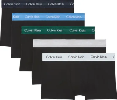 Produktbild von Calvin Klein Herren Low Rise Trunk 5er-Pack 000nb2734a Trunks, Blau (Bl W Kngsem