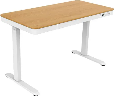 Image de Tuckano Electric height adjustable desk ET119W-C white/oak