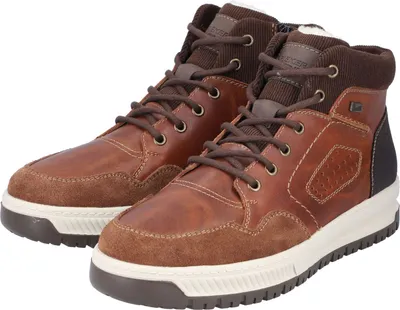 Produktbild von Rieker Herren Echtleder Schnürstiefel braun , Herren:46 EU