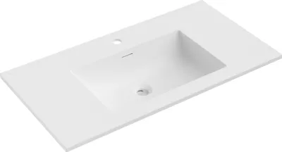 Zdjęcie produktu dla Mexen Otis umywalka wpuszczana w blat 91 x 46,5 cm, biała mat - 25189001