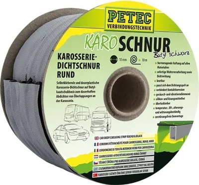 Produktbild von Petec KaroSchnur Karosseriedichtschnur rund schwarz 10m