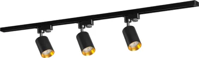 Immagine prodotto di Set binario nero+oro 3xGU10 faretto binario 1 m MARIBEL 321671 Polux