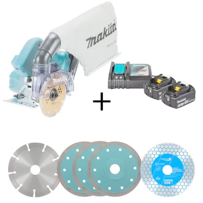 Produktbild von Makita Akku-Diamantschneider 18V DCC500 Komplettset – inkl. Power Source Kit (2x