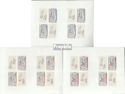 Produktbild von Briefmarken Tschechoslowakei 1977 Mi 2407B Klb-2409B Klb Kleinbogen (kompl.Ausg.) postfrisch Europa