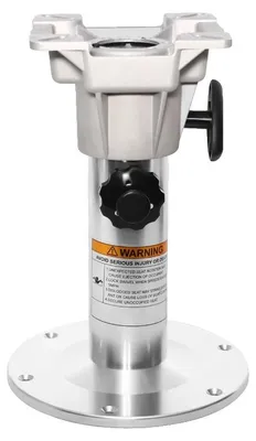 Produktbild von Bootssitzpedestal, verstellbare Höhe 33-46 cm, Aluminiumkonstruktion, universelle Kompatibilität, sicheres Verriegelungsmechanismus, werkzeuglose Installation