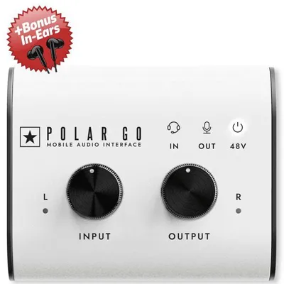 Image de Interface audio Blackstar Polar GO : interface mobile à 2 canaux - Écouteurs intra-auriculaires offerts