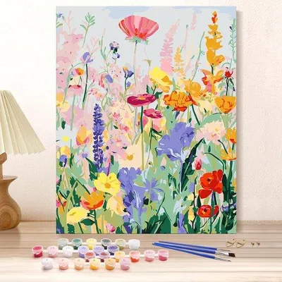 Image de Kit de peinture pour adultes - Peinture à l'huile créative - 3 pièces