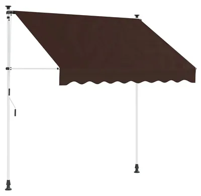 Obrázek produktu pro Maison Exclusive – Ručně navíjená markýza, hnědá, 300 cm