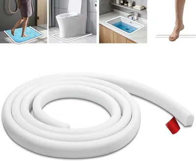 Imagen del producto de Tiras autoadhesivas para sellar mamparas de ducha, 200 cm, flexibles, para uso en duchas