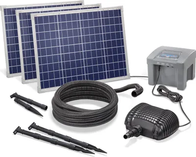 Produktbild von esotec Solar Bachlaufset für Gartenteich WATERFALL 150/3500 Komplettset 101976