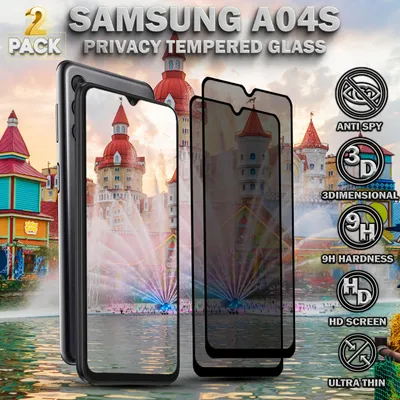 Obrázek produktu pro 2-balení Samsung A04S Ochranné sklo na displej Privacy - Tvrzené sklo 9H - Super kvalita 3D