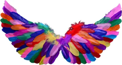 Produktbild von Engel Federflügel mit elastischen Trägern helle Farbe Leichtes Kostüm Cosplay Wings Photography Requisiten-Mehrfarbig