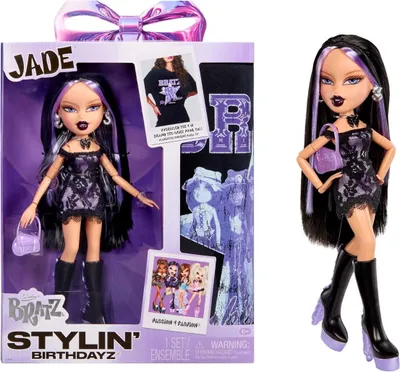 Zdjęcie produktu dla Bratz Stylin’ Birthdayz Doll - Jade, Lalka modowa, Damski, 6 lat(a), Chłopak, dziewczyna, Wielobarwny