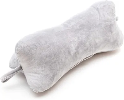Obrázok produktu pre Vankúš na čítanie Vankúš na čítanie Kosti na krk Vankúš na čítanie Kosti na krk Cestovný vankúš, umývateľný, na posteľ, pohovku Sada 1 ks sivý zamat.