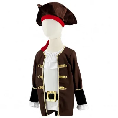 Image de Costume de pirate Kidd Tiny - 3 à 4 ans - Marron | par Labay