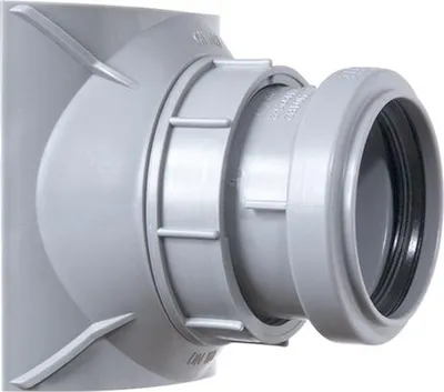 Produktbild von airfit Schraubabzweig DN 90/50grau , Z-42.1-603