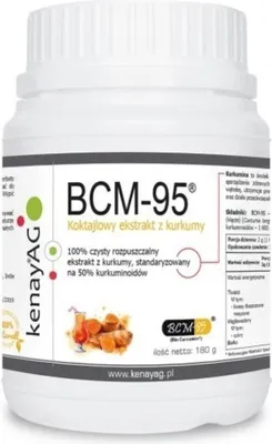 Produktbild von Nahrungsergänzungsmittel Kenay Kurkuma Bcm 95 Ekstrakt (180 g) 3086