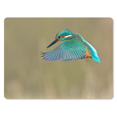 Produktbild von MuchoWow® Mauspad Mousepad Eisvogel - Fliegen - Federn 23x19 cm - Mousepads - Maus Mat - Pad - Mausunterlage - Schreibtischunterlage - Mauspad
