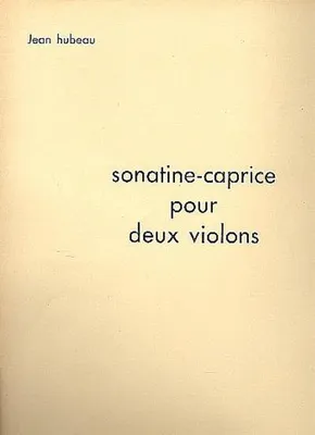 Produktbild von Sonatine-Caprice pour 2 violonsPartition
