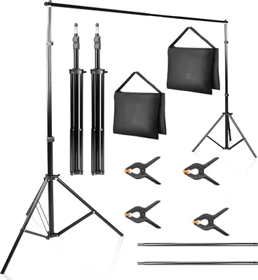 Obrázok produktu pre SWANEW 2x2m pozadie Systém fotografického štúdia Pozadie Statív Set Greenscreen 3 farby