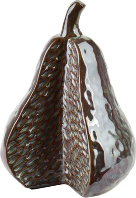 Image de Figurine décorative en céramique Saggio Pear 12 x 11 x 16 cm, brillante, 1 pièce