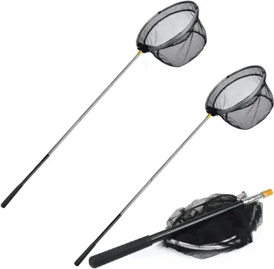 Obrázok produktu pre Vlindernet Visnet – Teleskopický – Na pozorovanie prírody – Gumená sieťovina – 170 cm – Čierna