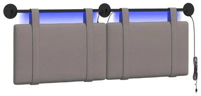 Immagine prodotto di vidaXL Testiera sospesa in tessuto color tortora