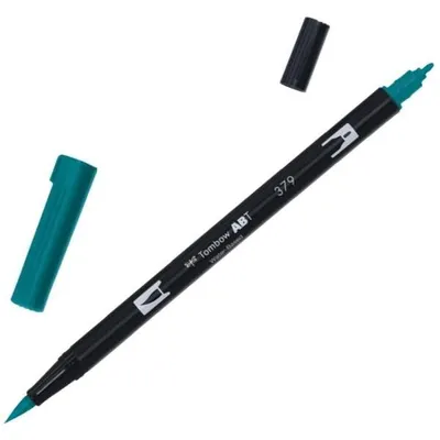 Obrázok produktu pre Tombow ABT-379, Jemná, 1 farba/farieb, Zelená, Guličkový a štetcový hrot, 0,3 mm, 3 mm
