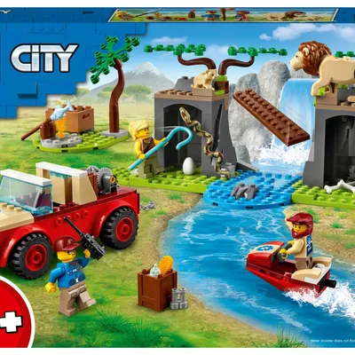 Immagine prodotto di LEGO 60301 City Wildlife salvataggio animali fuoristrada auto giocattolo, fuoristrada