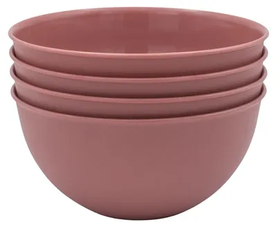 Produktbild von BERLONA Salatschüsseln 5 L, 4 Stück, spülmaschinenfest - Rosa