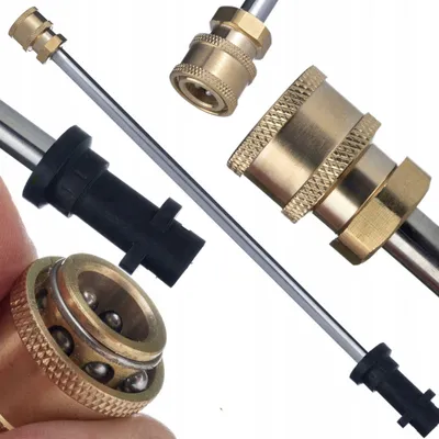 Immagine prodotto di Rosfix Lancia Dritta JetLine da 34 cm – Ricambio per Idropulitrici Kärcher K2 – K7 | Filettatura da 1/4”, Baionetta, Attacco Rapido in Ottone