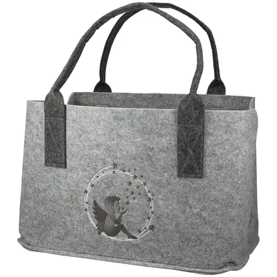 Produktbild von Filz Tasche Engelszauber Hellgrau