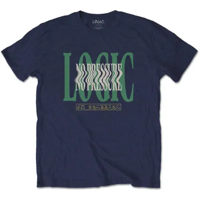 Obrázek produktu pro Logic Wavy (Back Print) Navy Blue L Tričko