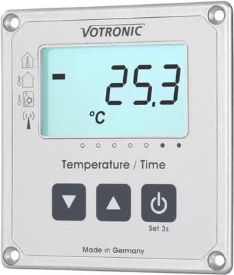 Produktbild von Votronic 1253 LCD-Thermometer / Uhr S Anzeige
