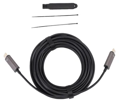 Image de Câble HD en fibre optique, 32,8 pieds, unidirectionnel, 48 Gbit/s, ultra haut débit, supporte 8K 60 Hz 4K 240 Hz HDR EARC HDCP 2.2 3D pour PC L