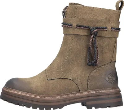 Zdjęcie produktu dla Buty damskie Rieker sznurowane zielone