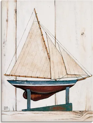 Produktbild von ARTland Leinwandbild Rennjacht Größe: 45x60 cm