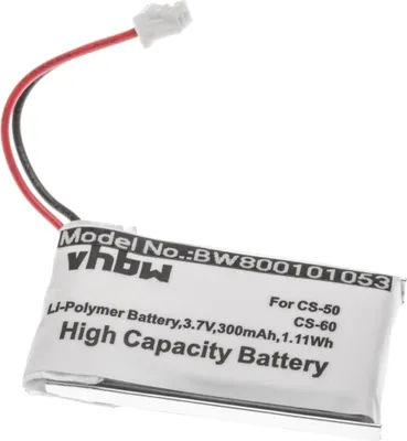 Produktbild von vhbw Akku kompatibel mit Plantronics Supraplus CS351N, CS361N Wireless Headset Kopfhörer (300 mAh, 3,7 V, Li-Ion)